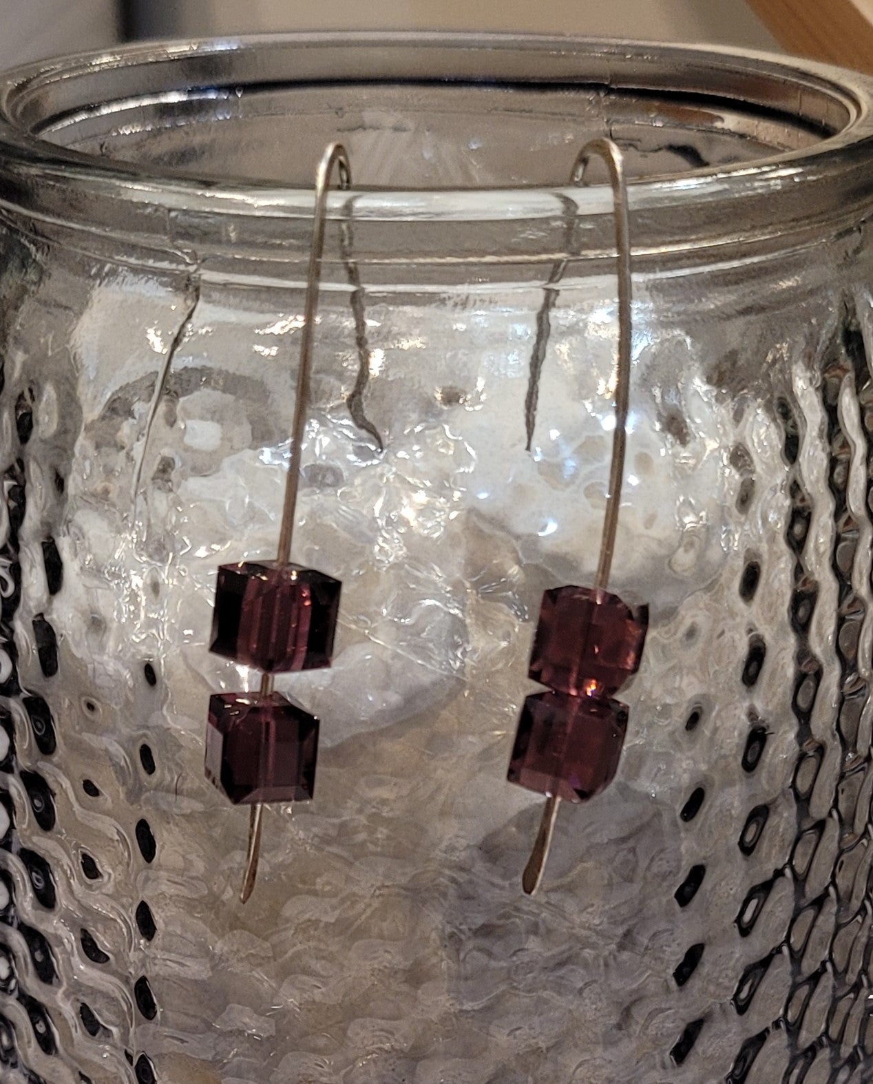 Hammered with Swarovski Crystals
