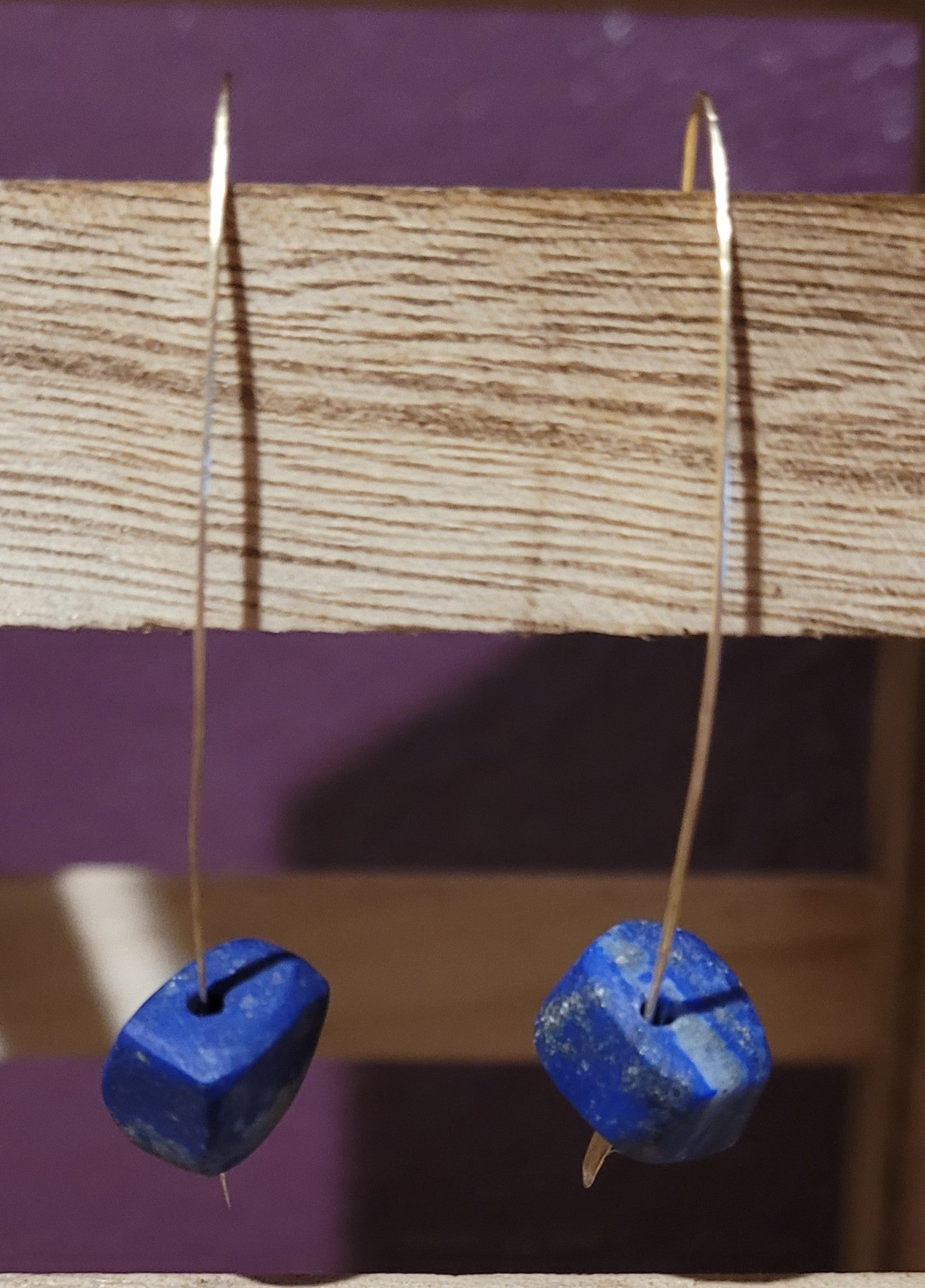 Hammered with Lapis Lazuli