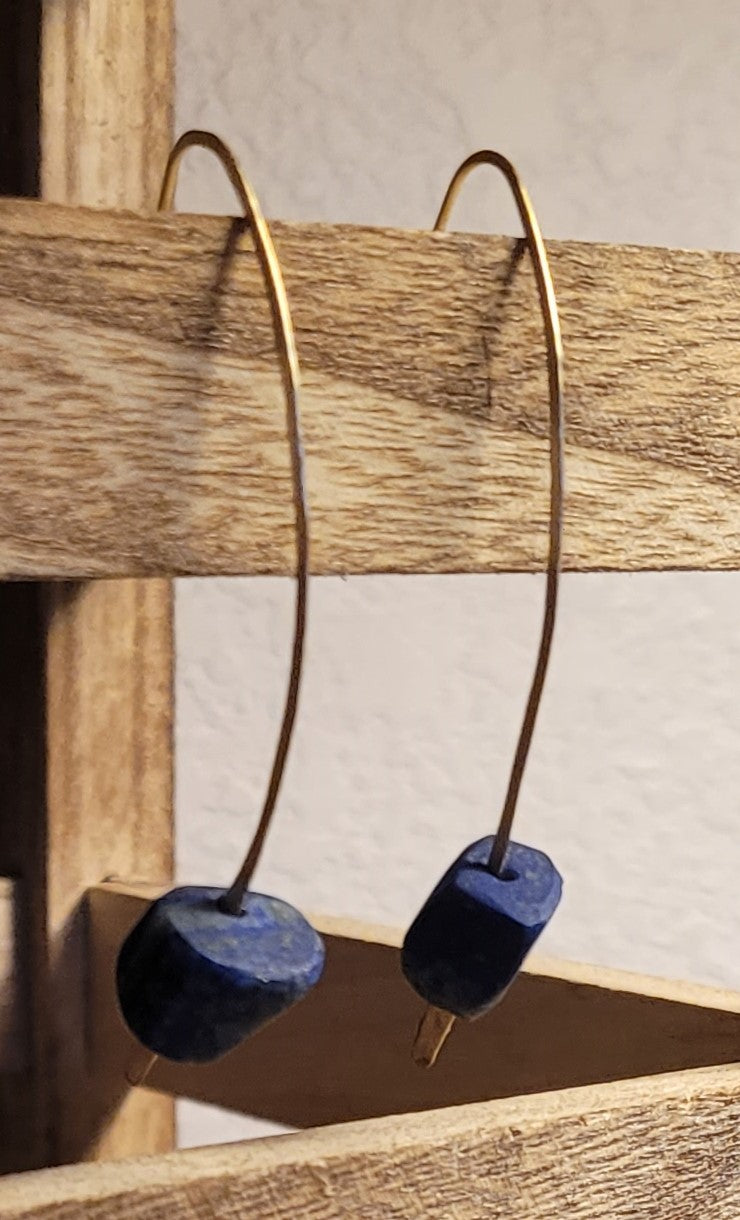 Hammered with Lapis Lazuli