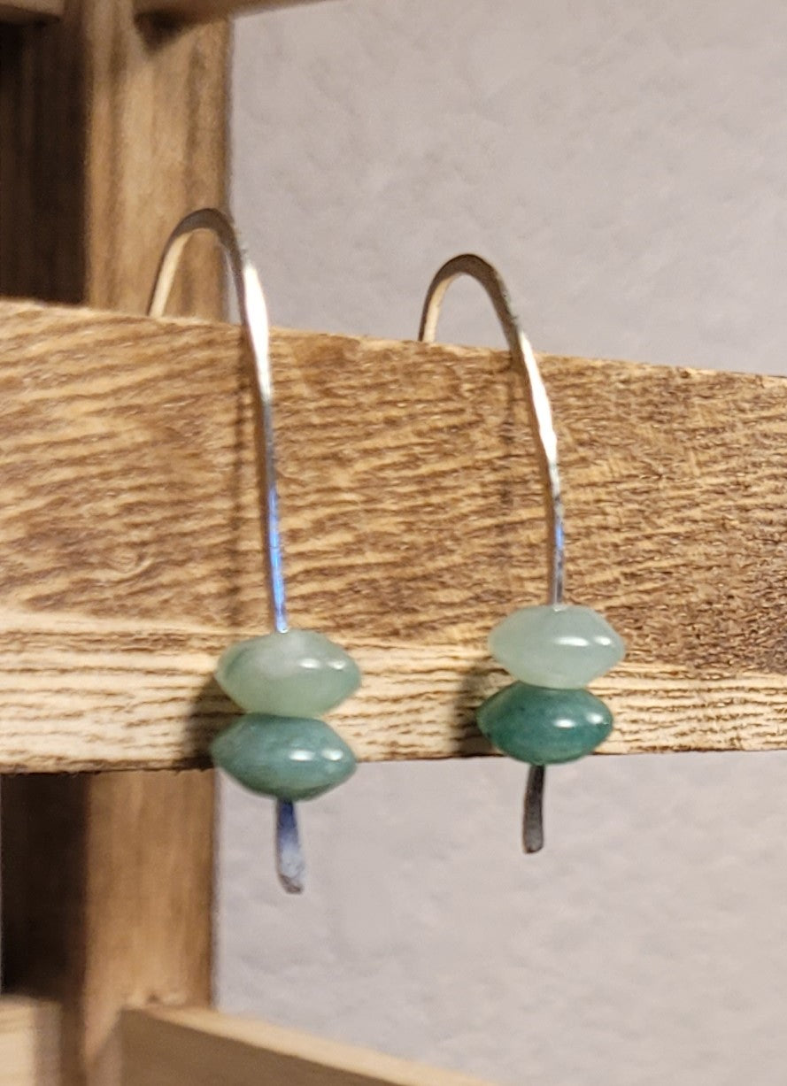 Hammered with Fluorite Colored Stones