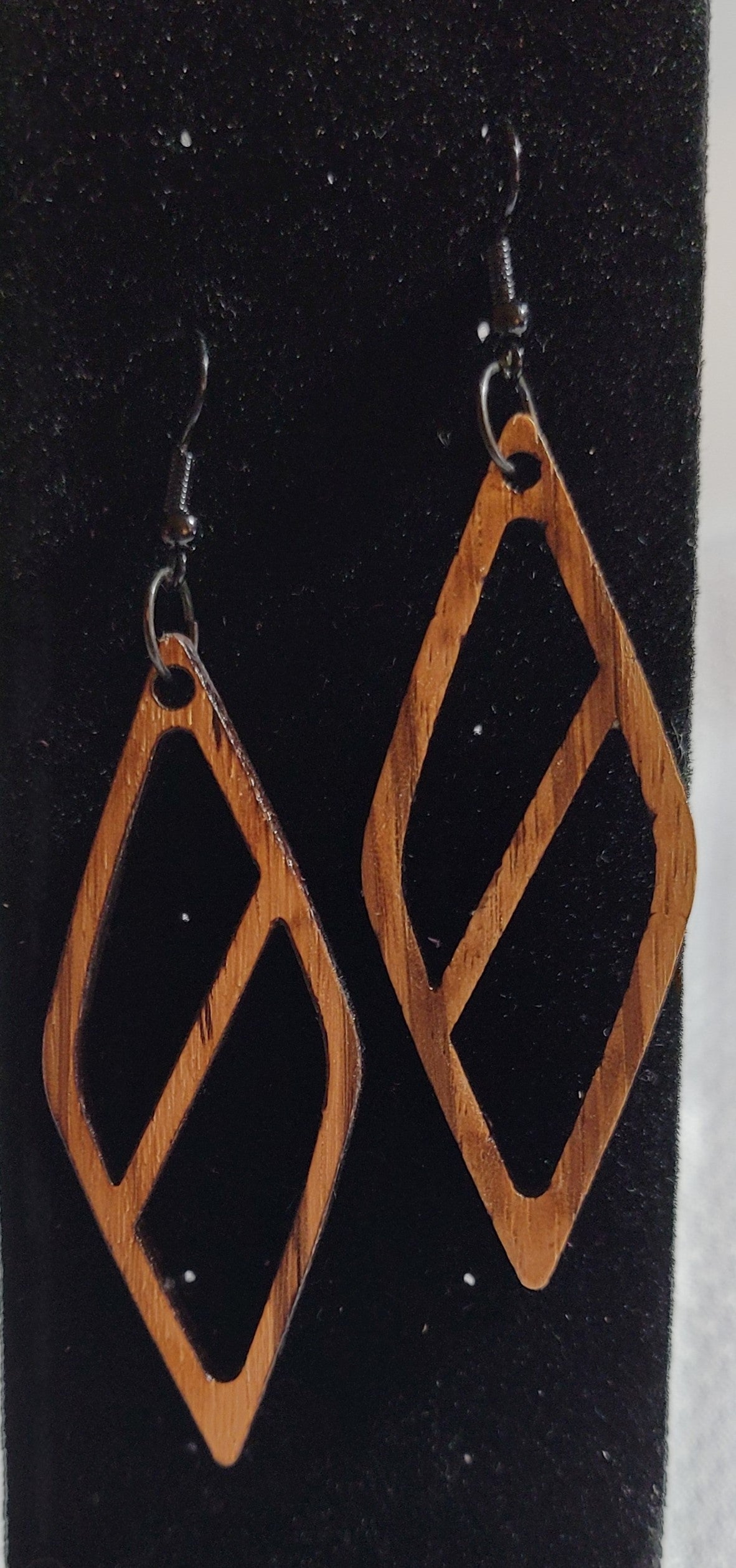 The Triangle - Exotic Wood Earrings