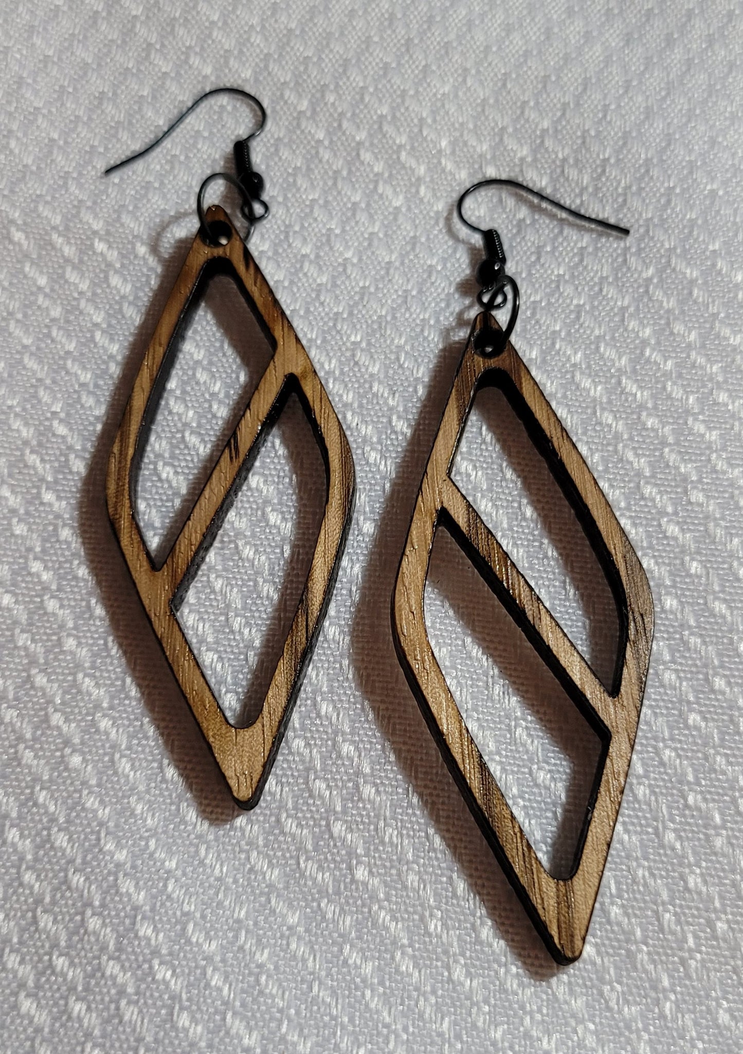 The Triangle - Exotic Wood Earrings