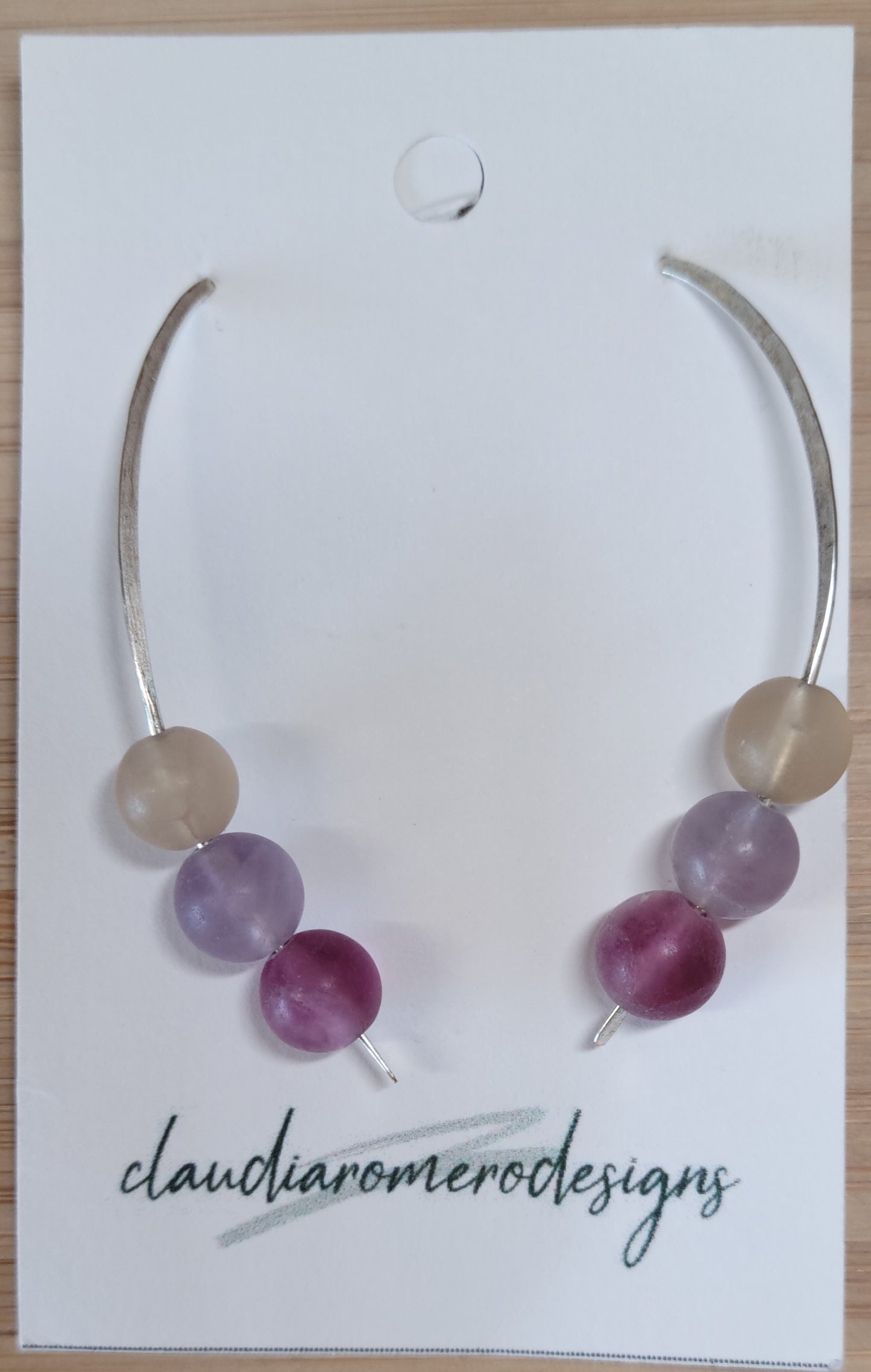 Hammered with Fluorite Colored Stones