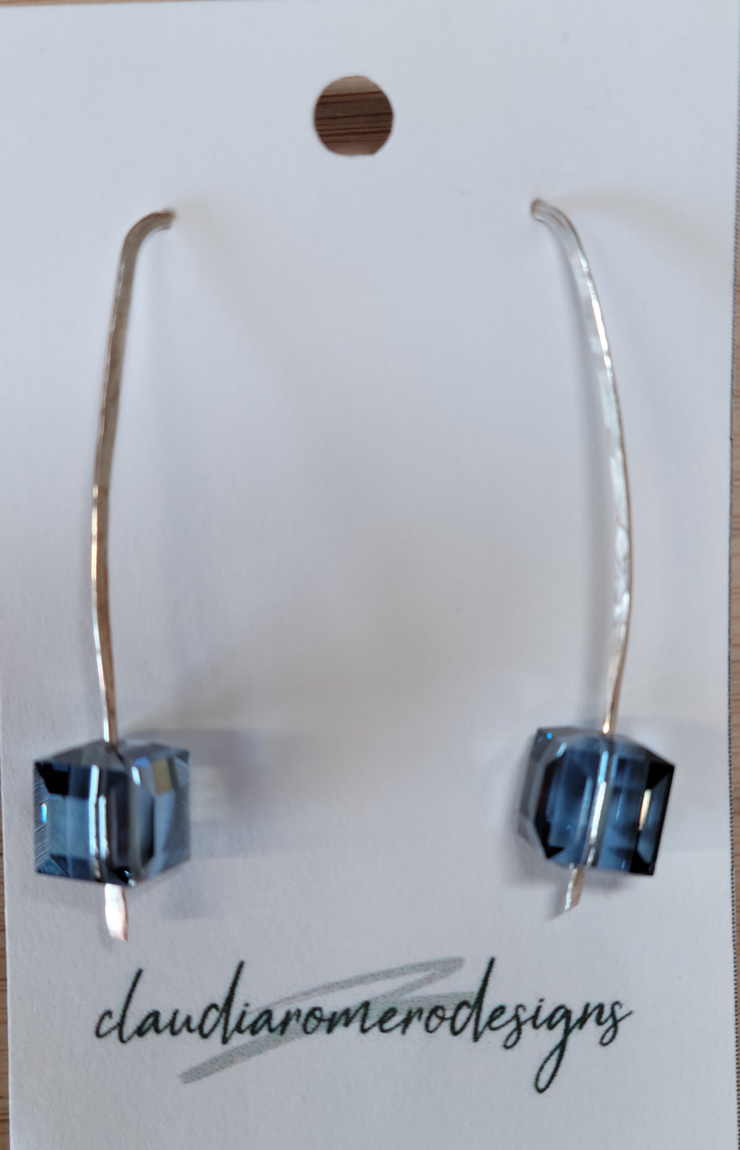 Hammered with Swarovski Crystals