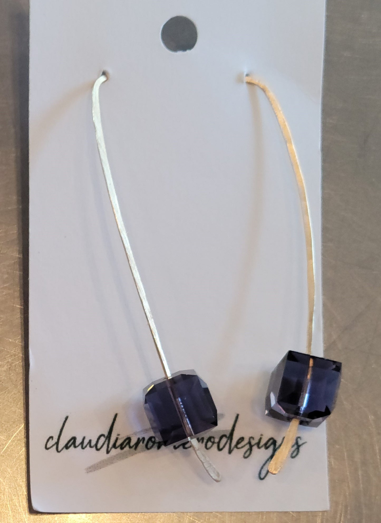 Hammered with Swarovski Crystals