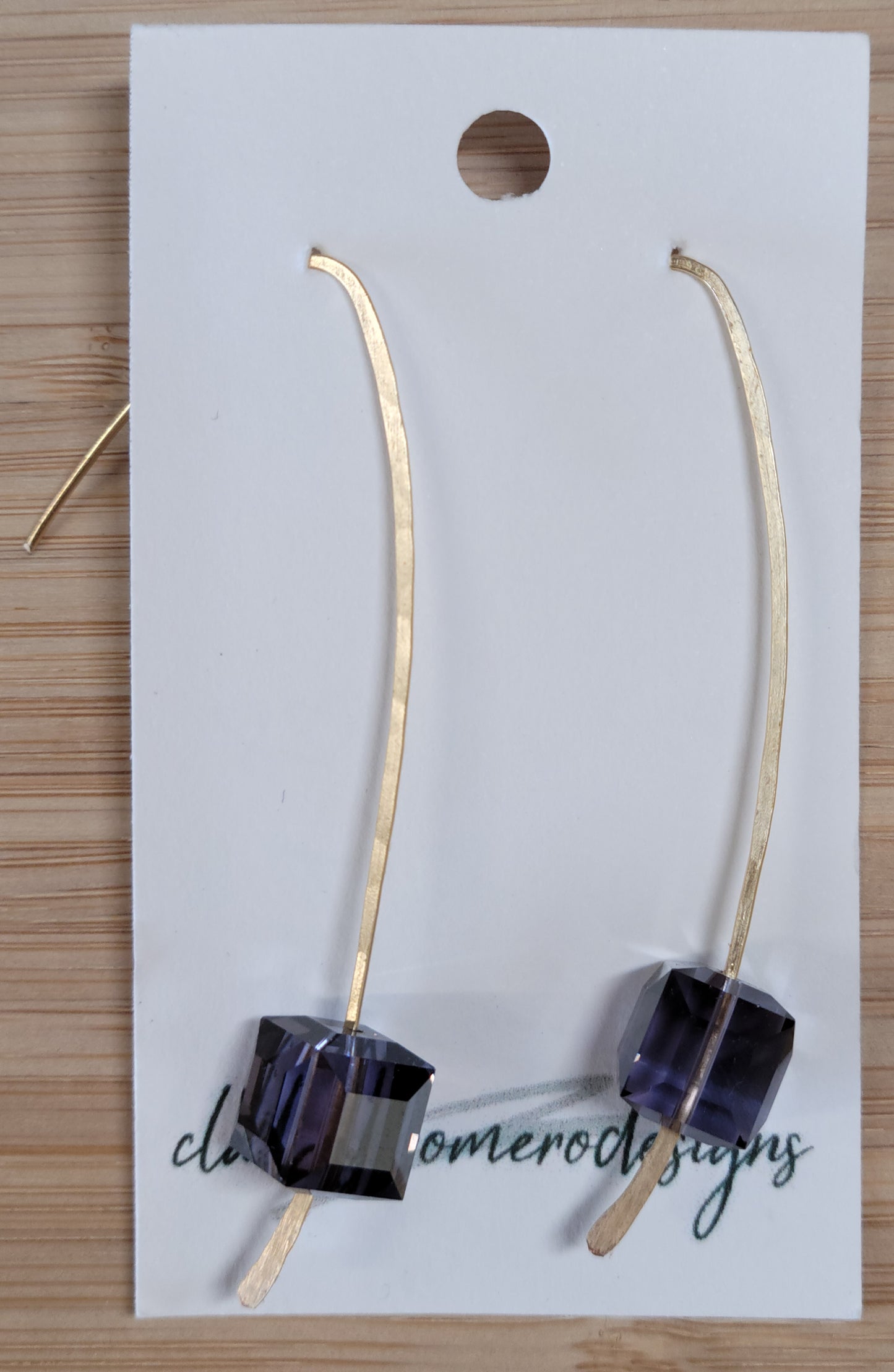 Hammered with Swarovski Crystals