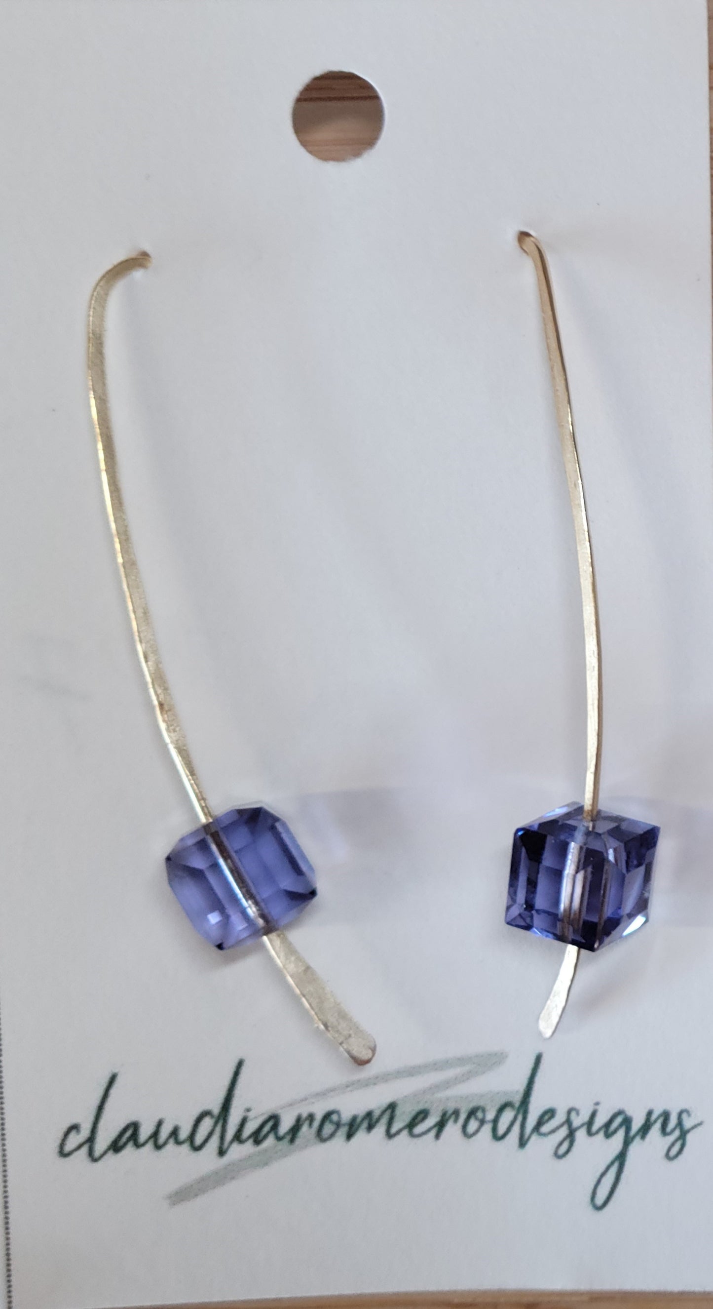 Hammered with Swarovski Crystals