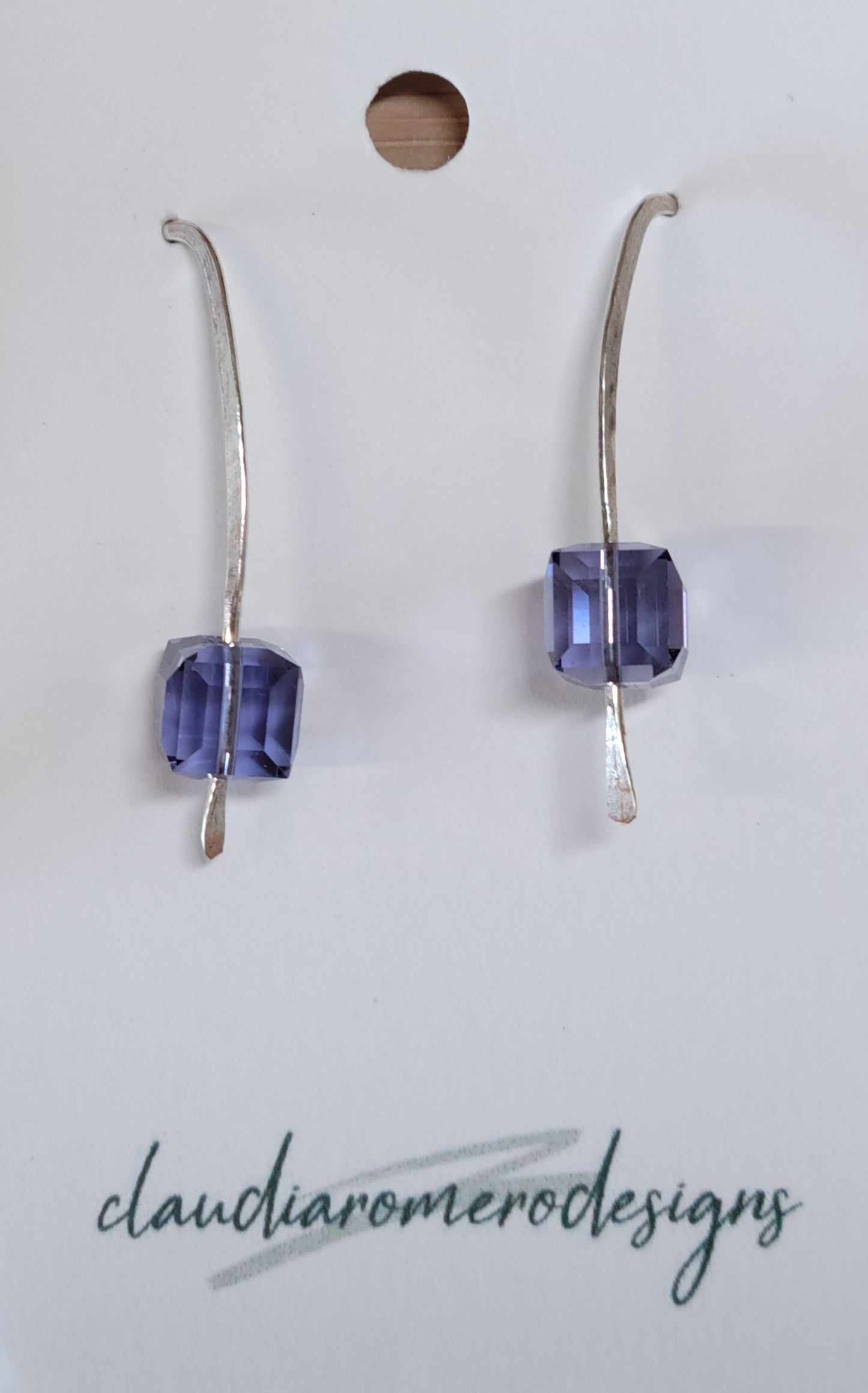 Hammered with Swarovski Crystals