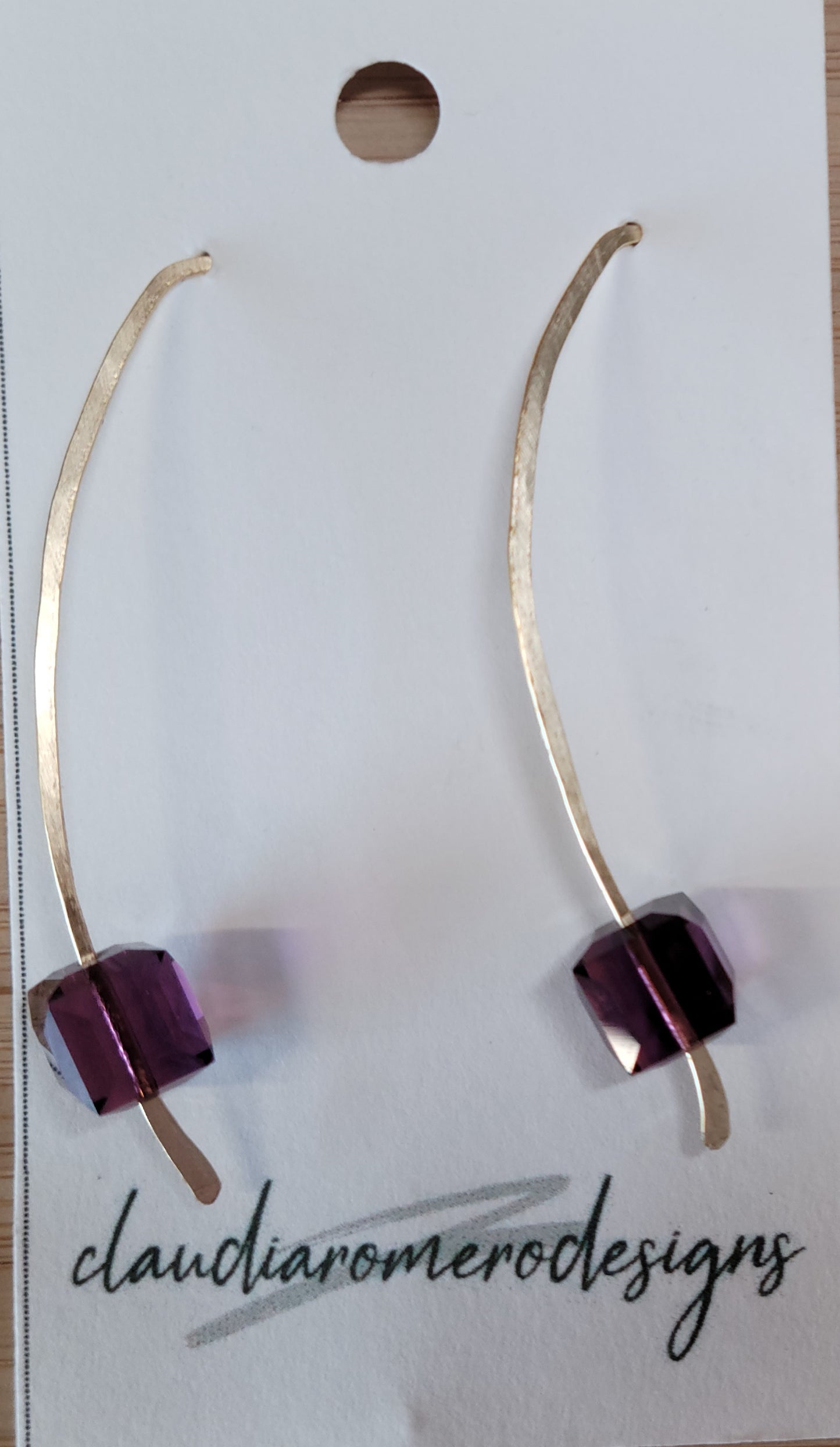 Hammered with Swarovski Crystals