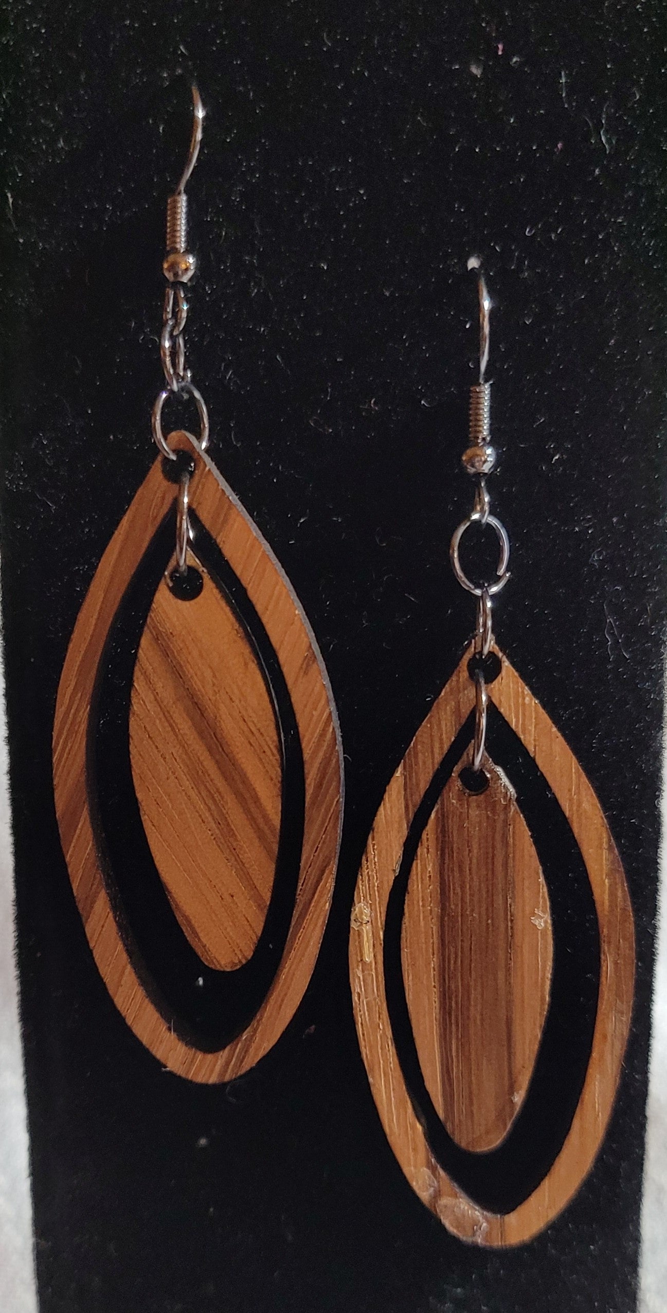 The 2 Ovals - Exotic Wood Earrings