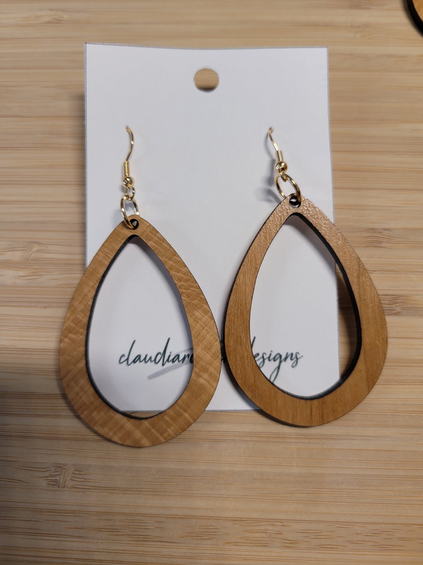 The Tulip - Exotic Wood Earrings