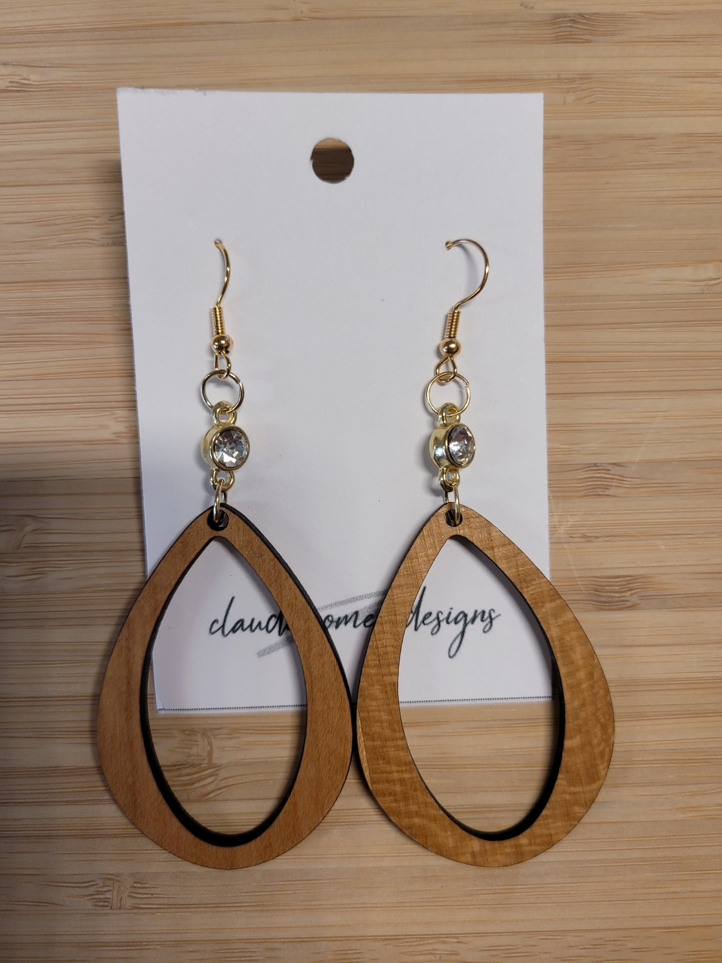 The Tulip - Exotic Wood Earrings